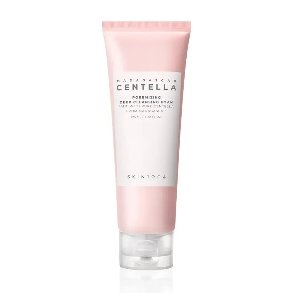 Korean Centella Pink Salt Pore Care Fresh Toner Ampoule Facial Serum Deep Cleanser and Face Cream Skincare Original Products Set